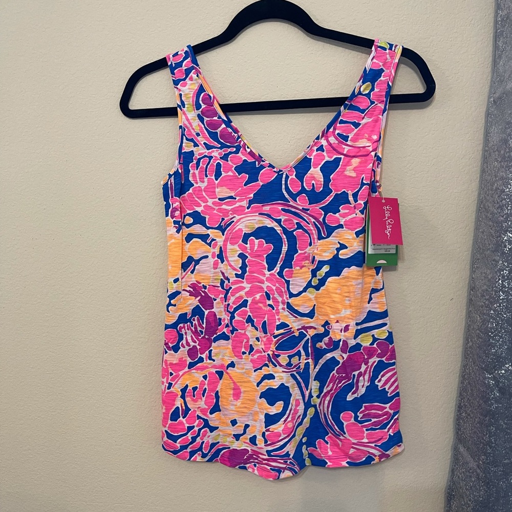 SUMMERTIME SLEEVELESS LILLY PULITZER GIGI TOP SIZE XXS NWT!